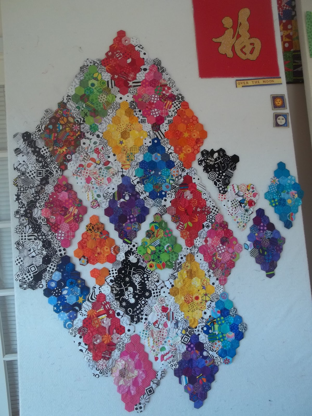 Kelly Girl Quilts Hexie Quilt