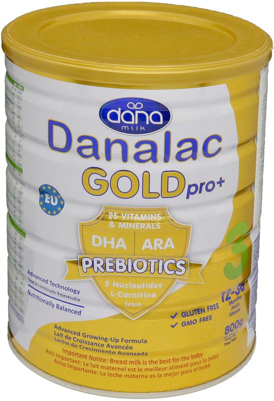 Sữa Bột DANALAC GOLD Pro+ 3 – Hộp 800g