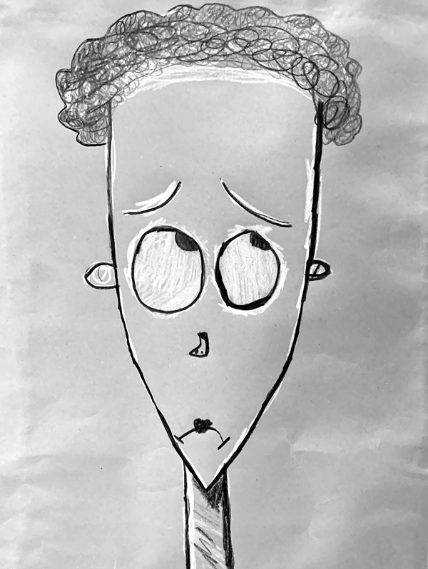 Self Portrait - Tim Burton Style | Art Chick Studio