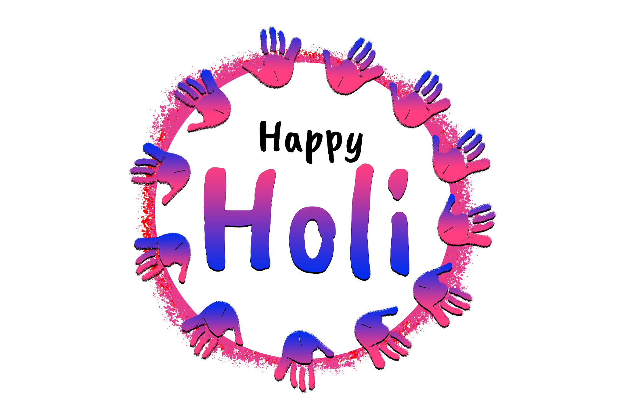 happy holi hand print images happy holi hand print images