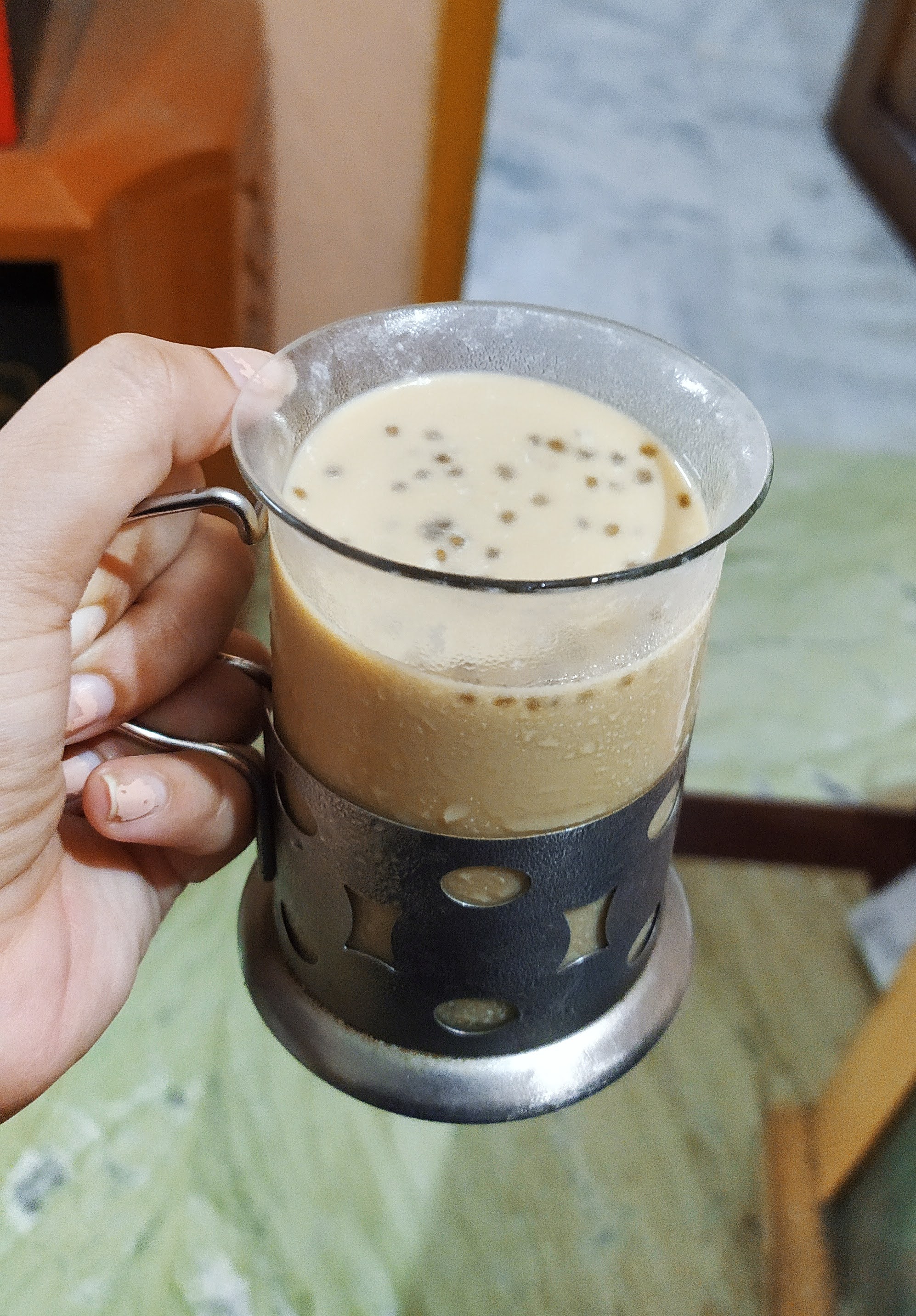 Cold Coffee with Chia Seeds