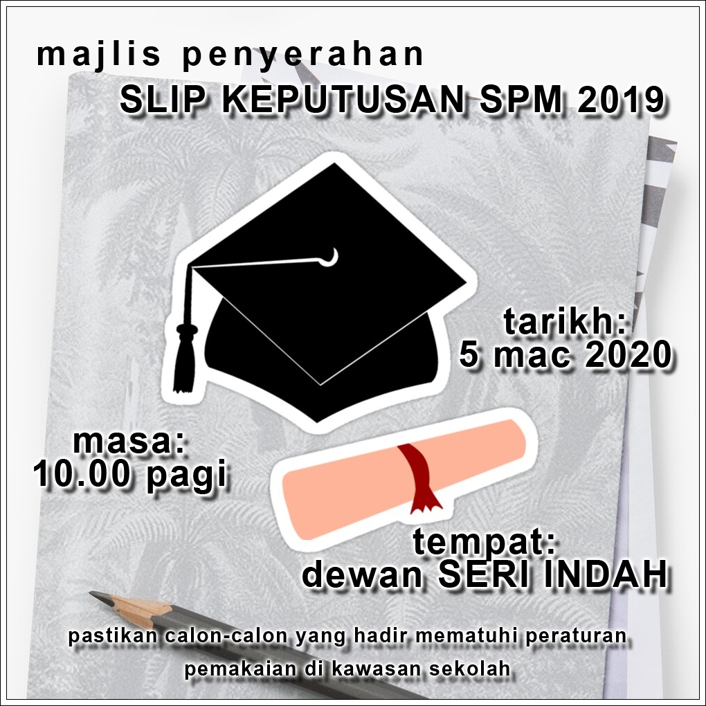 Majlis Penyerahan Slip Keputusan SPM 2019 SMK Taman Bukit Indah