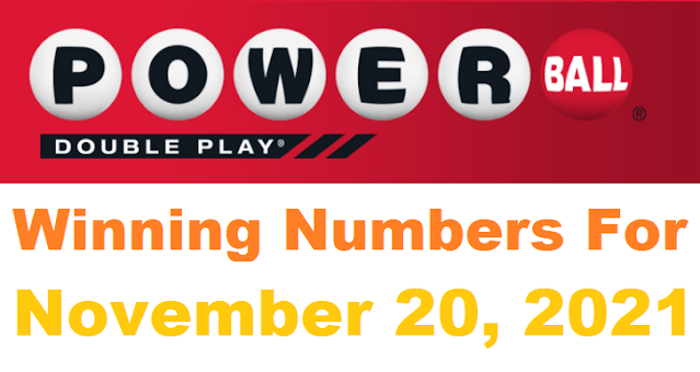 PowerBall Double Play Winning Numbers for November 20, 2021