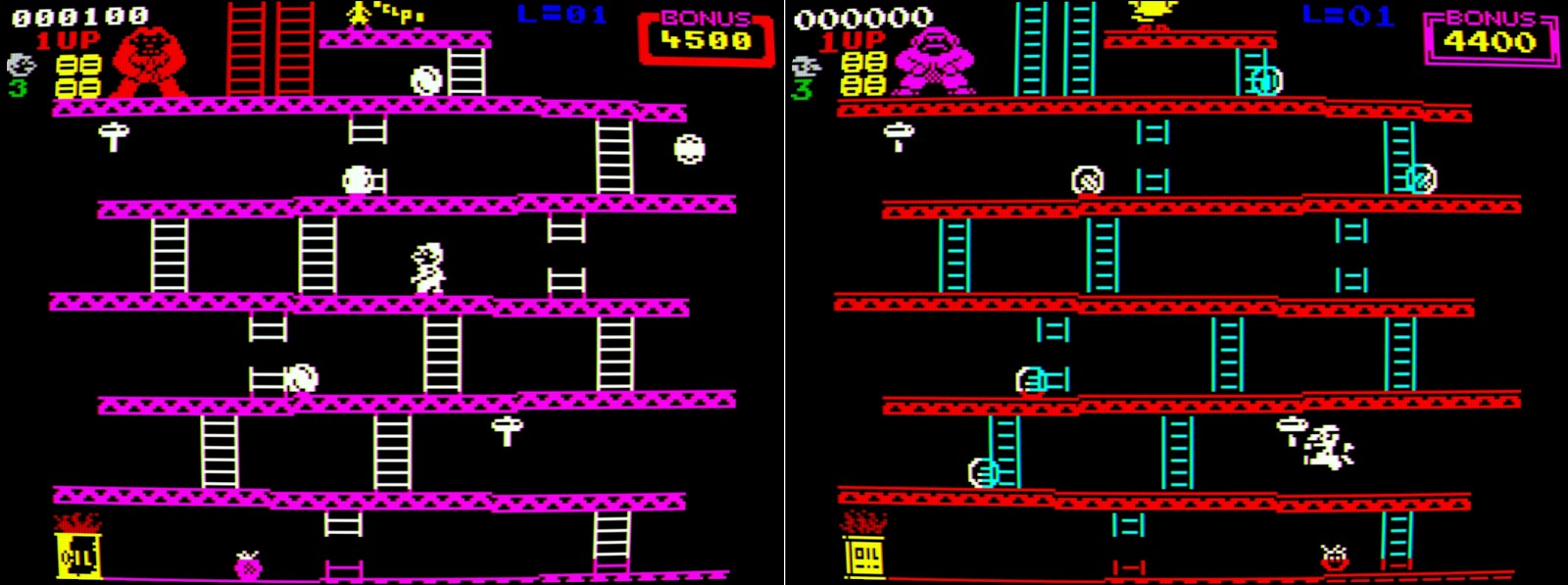 Indie Retro News Donkey Kong Arcade Edition The Definite Speccy Mod Of Donkey Kong For The Zx Spectrum