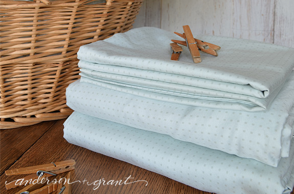 Folding sheets can be an incredible frustrating chore. Find out why knowing how to do it is important for more than just a neat linen closet! | www.andersonandgrant.com Why You Should Know How to Fold a Fitted Sheet