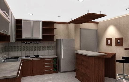  Interior dapur minimalis  bergaya elegan desain dapur 