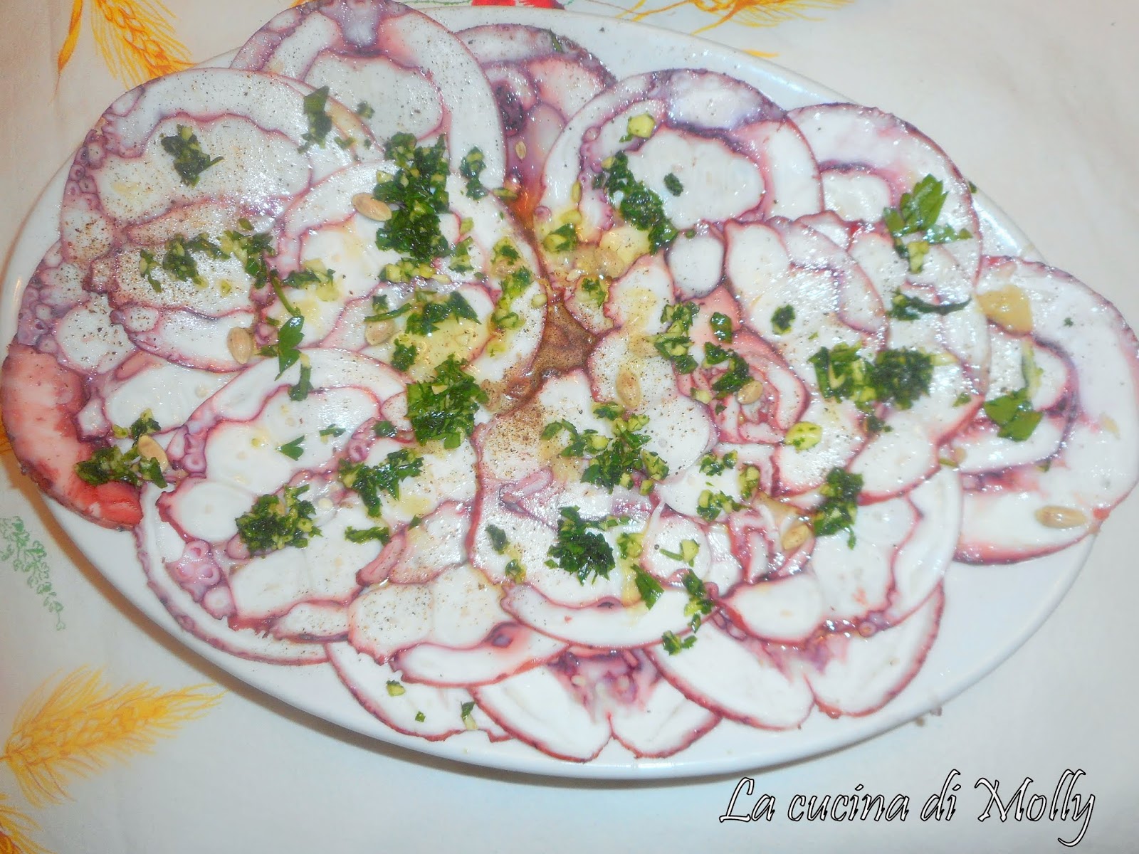 La cucina di Molly CARPACCIO DI POLPO