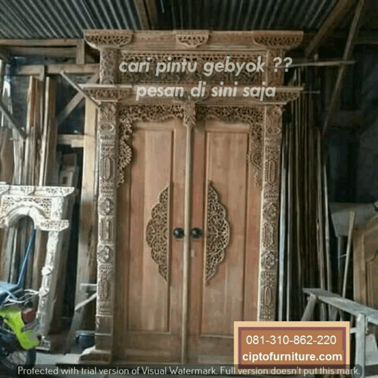 10 Desain Pintu Gebyok Ukir Jepara Terbaru Minimalis | Ciptofurniture