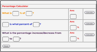 Percentage Calculator, How To Calculate Percentage, How To Convert Percentage To Decimal, How To Convert Decimal To Percentage, How To Calculate Percentage Change, How To Calculate Percentage Increase, How To Calculate Percentage Decrease, How To Calculate Percentage Discount, How To Calculate Percentage From CGPA, How To Calculate CGPA From Percentage, How To Calculate Percentage Error