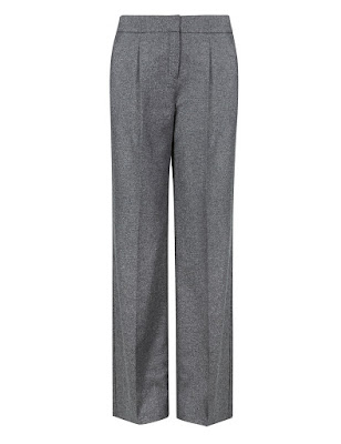 Marks and Spencer Button Safe Luxury wide legged trousers