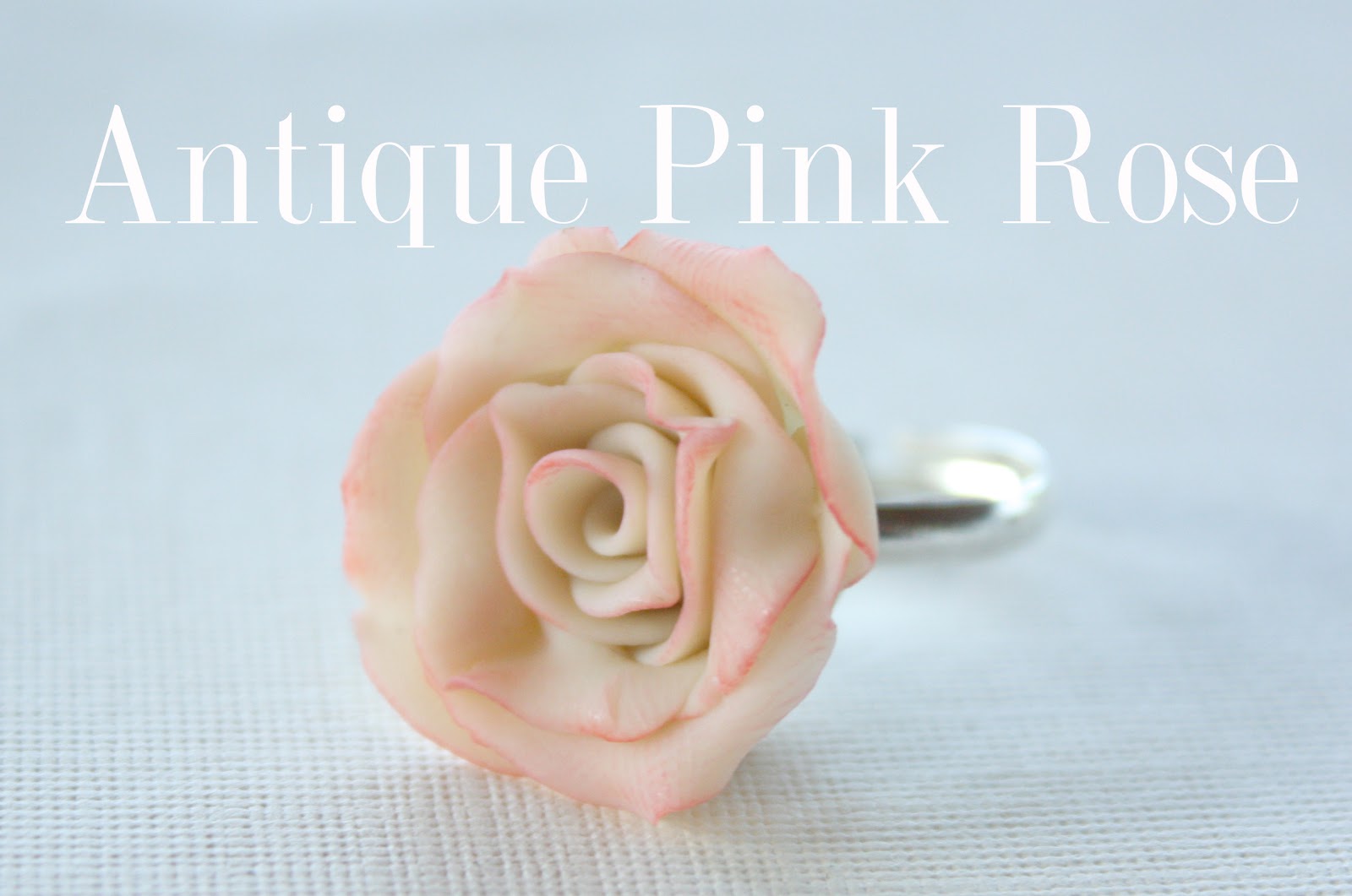 Toni Ellison Antique Pink Rose Ring