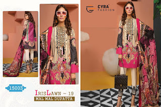 Cyra fashion iris lawn 19 pakistani Suits wholesale