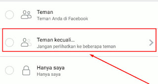 Cara Menyembunyikan Status Dari Orang Tertentu Facebook