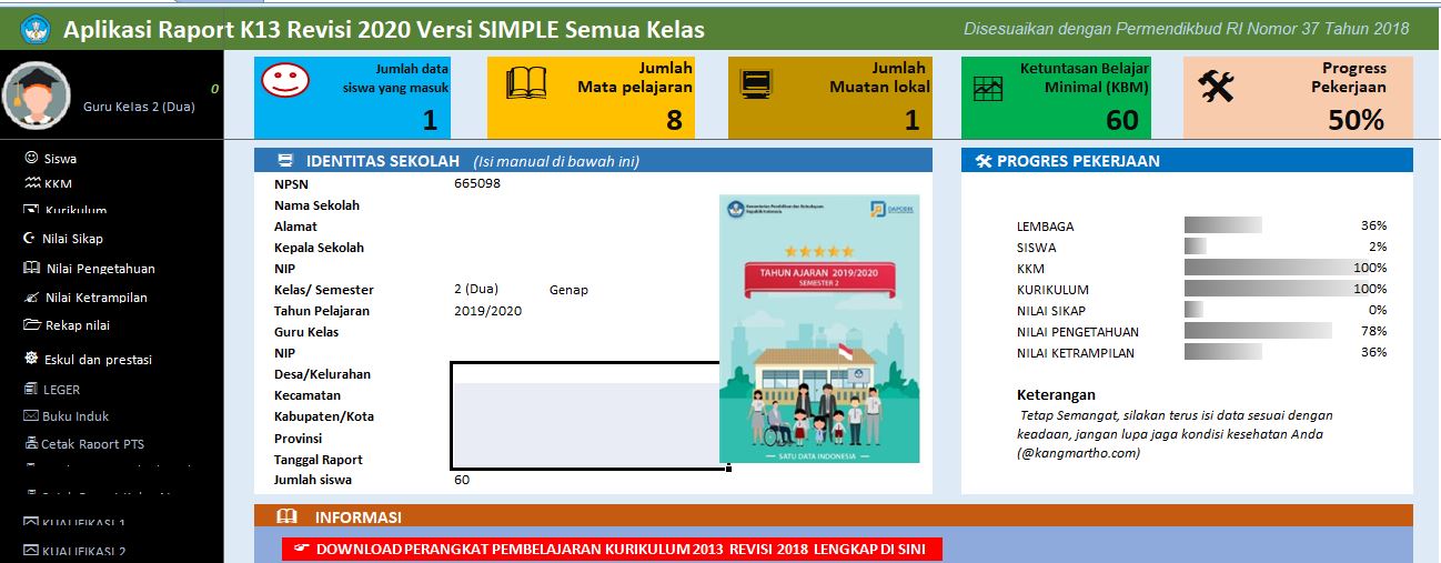 Download Aplikasi Penilaian Pai Sd K13 Revisi 2018