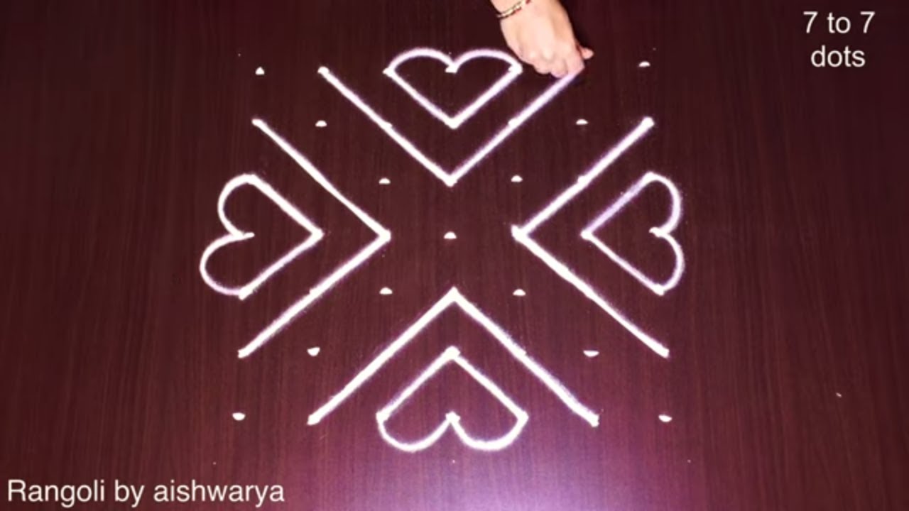 Top 10+ Dotted Rangoli Designs With The Number of Dots 2022 [Must Watch!]