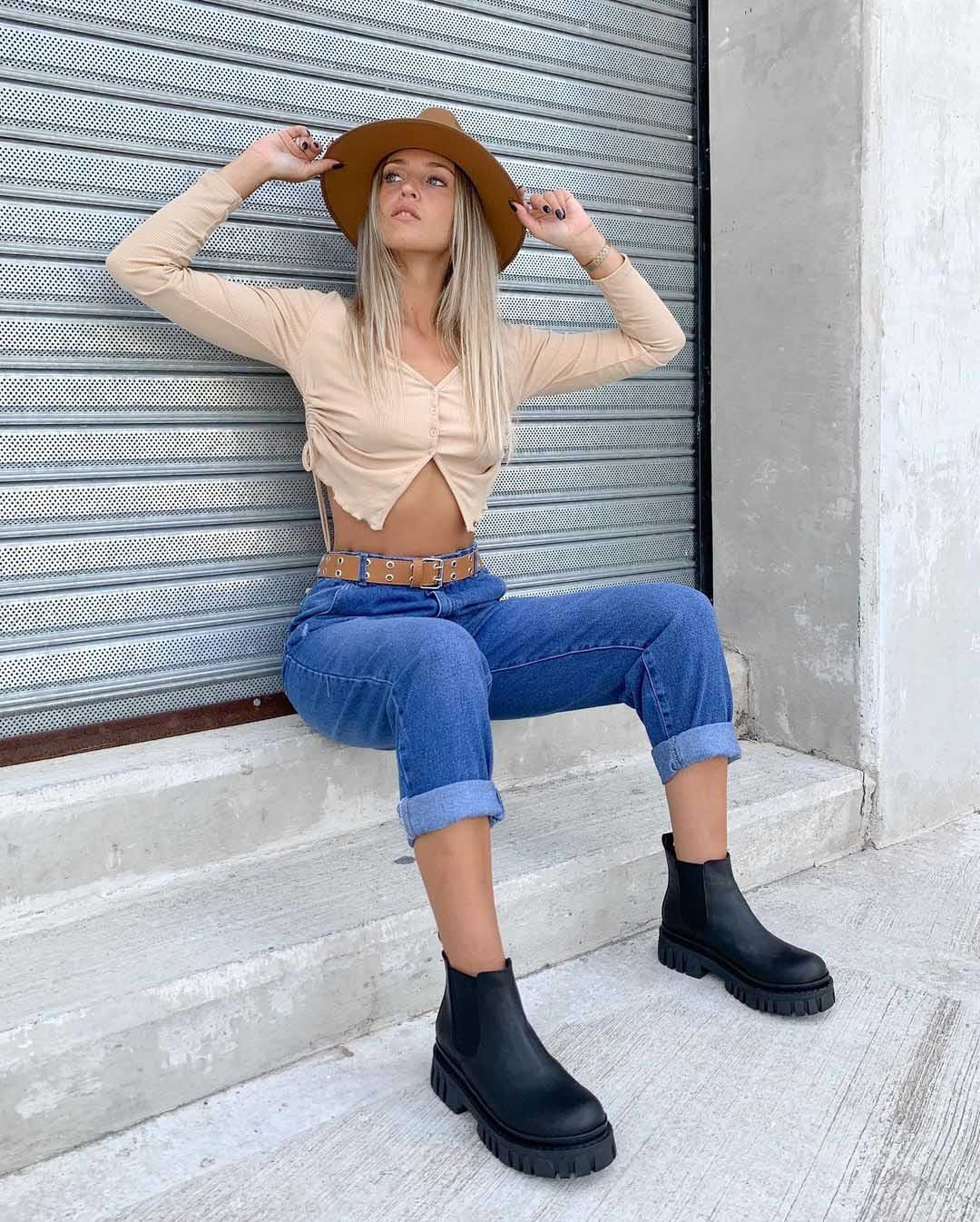 Borcegos Outfit Primavera 2021 Borcegos Moda Calzado Mujer 2021