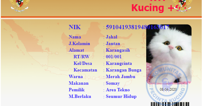√ Garuda Ktp Kucing