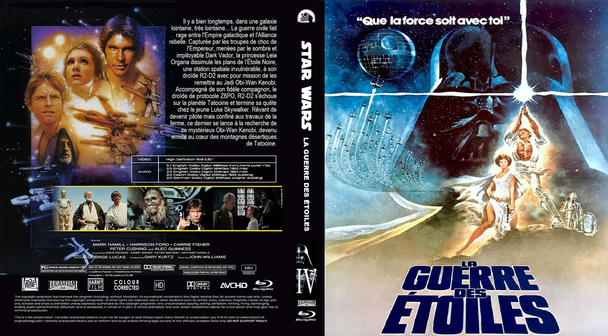 La Guerre Des Etoiles Episode 1 BLU-RAY JAQUETTES BLU-RAY: Star Wars - La guerre des étoiles