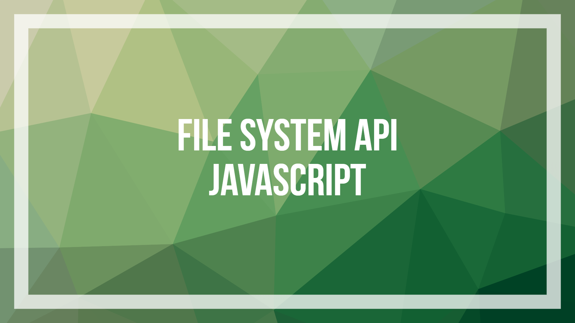 File System API pour enregistrer des fichiers en Javascript dans le ...