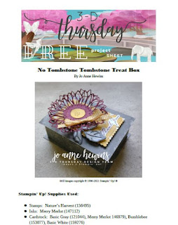 Check out this weeks 3D Thursday project by Jo Anne and go to my blog for the FREE PDF Tutorial.