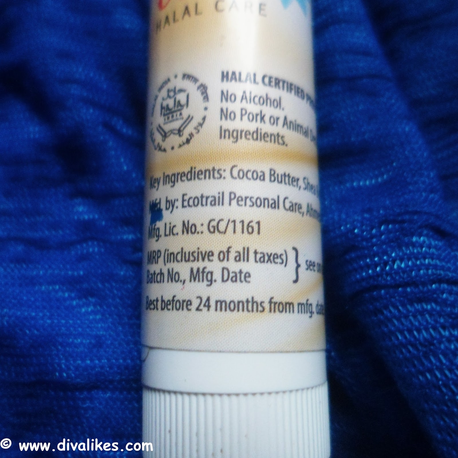 Iba Halal Pure Lips Moisturizing Lip Balm Cocoa Vanilla Review Diva Likes