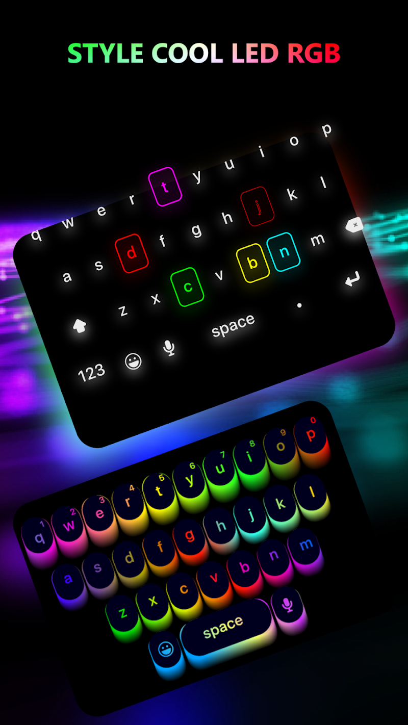 Baixar LED Keyboard Lighting Teclado colorido rgb para celular