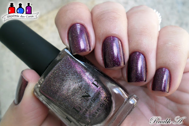 ILNP Fall Collection 2014, Holographic, Burgundy, Purple, Vinho, Roxo, Holográfico, Black Orchid, Raabh A. 