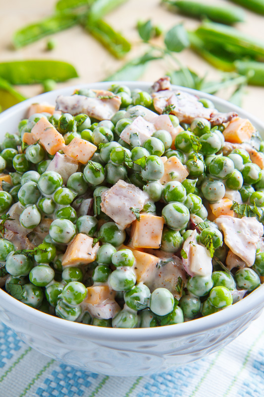 Fresh Pea Salad Recipe on Closet Cooking