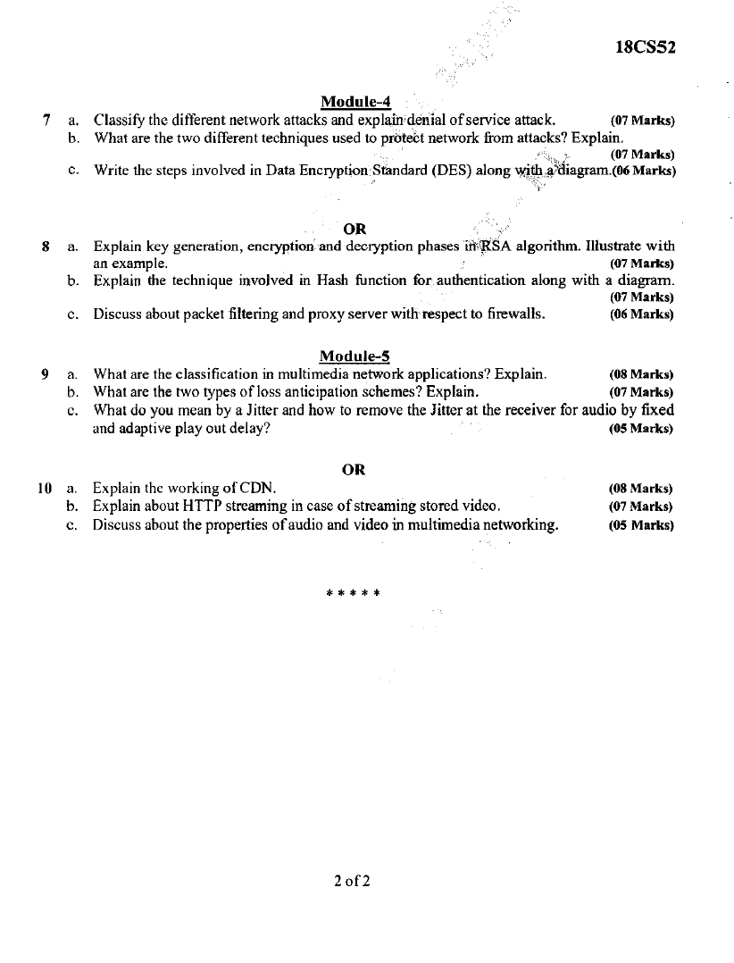 Visvesvaraya Technological University B.E. COMPUTER SCIENCE (CBCS