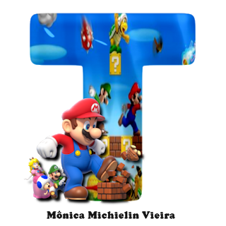 Abecedario 3D de Super Mario Bros. Super Mario Bross 3D Alphabet.
