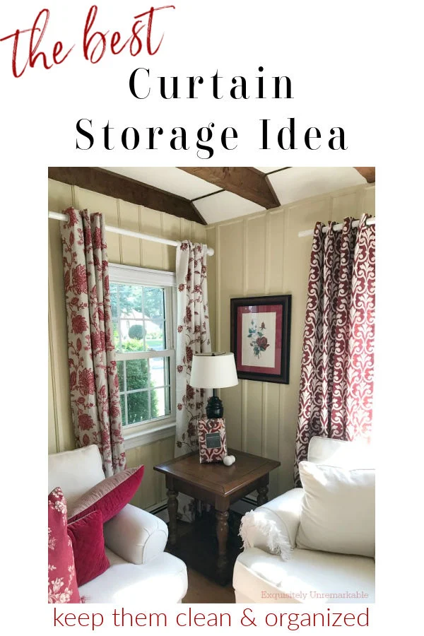 The best curtain storage, keep them clean and organized