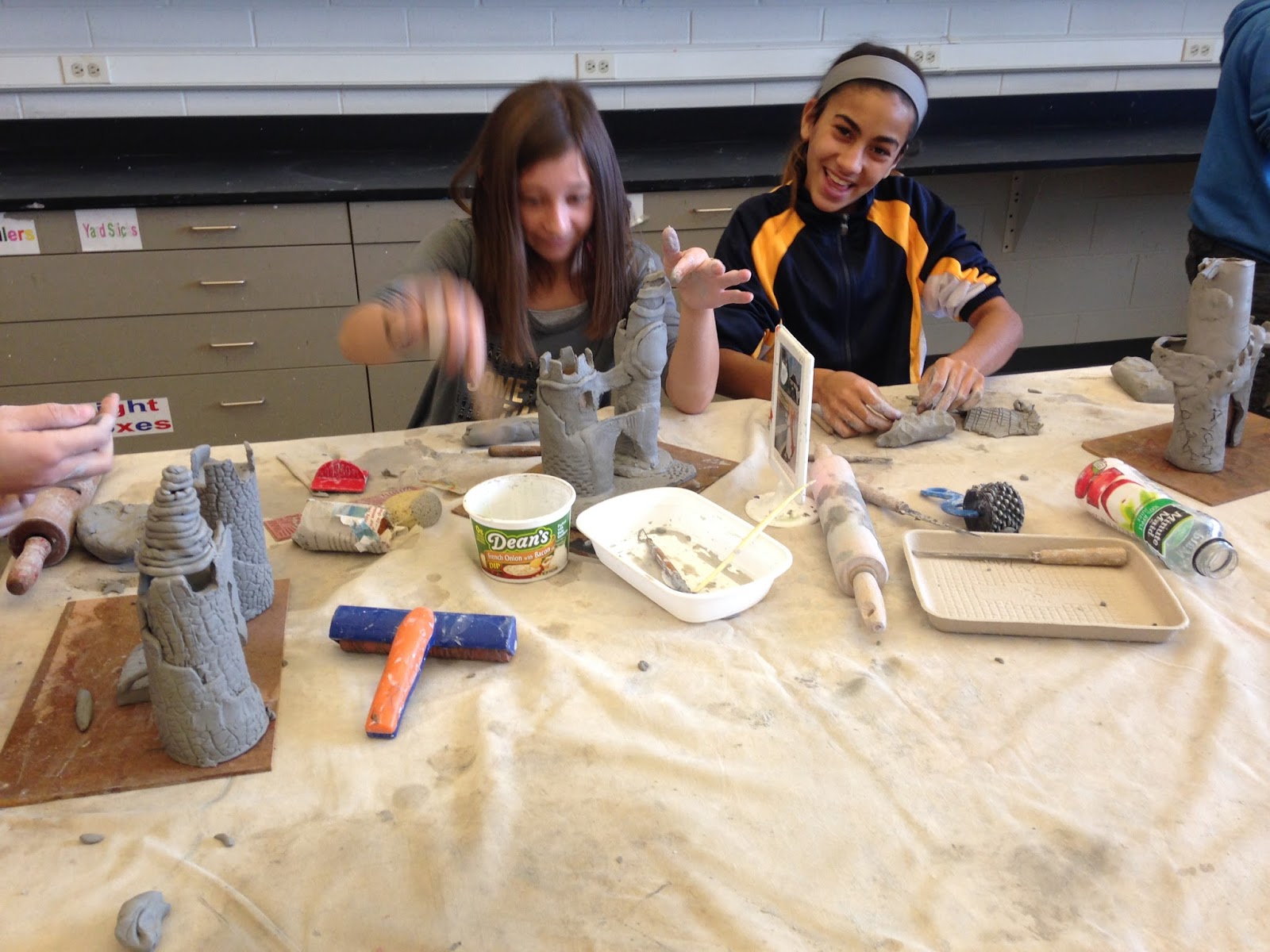 Oak Creek East Middle School Art Class Students creating beautiful