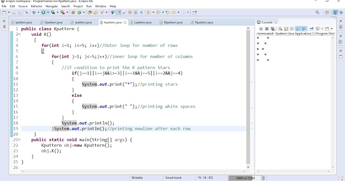 Basic Java Programs: K