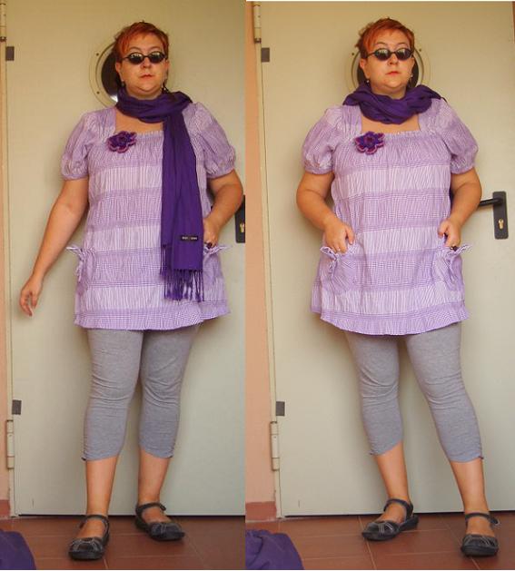 Señora Allnut: mauve & grey