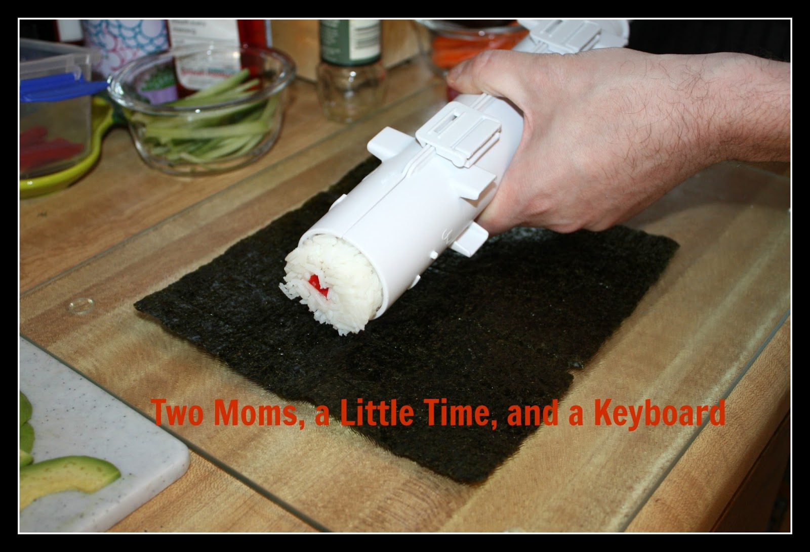 A Little Time and a Keyboard: Making sushi at home {Munchie Monday}