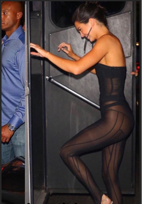 Kendall Jenner hizo alarde de vestido transparente en Instagram