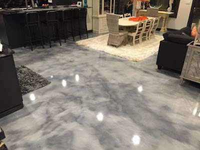 decorative metallic epoxy floor paint modern home flooring designs 2019