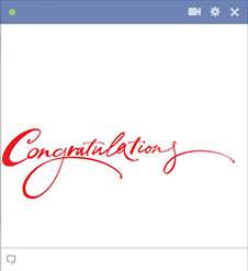 Congratulations Facebook Emoticon