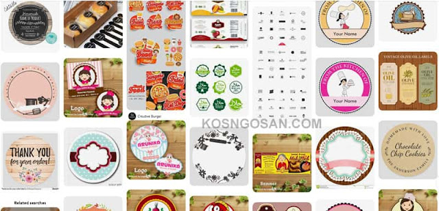 Contoh Label Makanan Kemasan label desain makanan