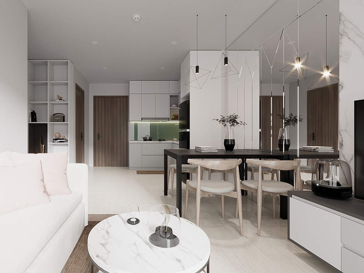 Thiết kế nội thất căn hộ 43m2 Vinhomes Smart City