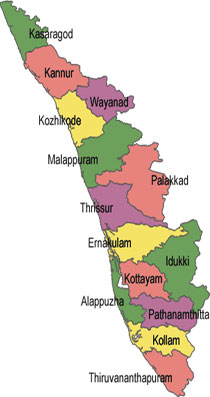 Malappuram District Map Taluk Wise Facts About Kerala (Part-3) - Psc Pranthan
