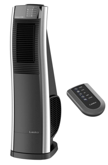 Lasko Oscillating 4-speed High Velocity Tower Fan and Multi-Function Remote Control