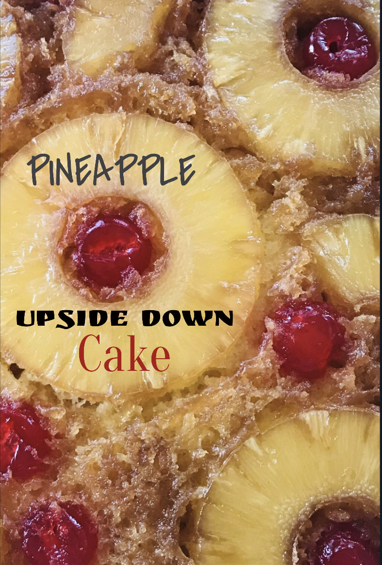 Square Pan Pineapple Upside Down Cake [The Color Wheel Gallery]
