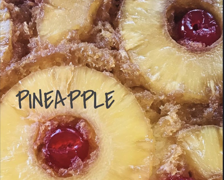 Square Pan Pineapple Upside Down Cake [The Color Wheel Gallery]