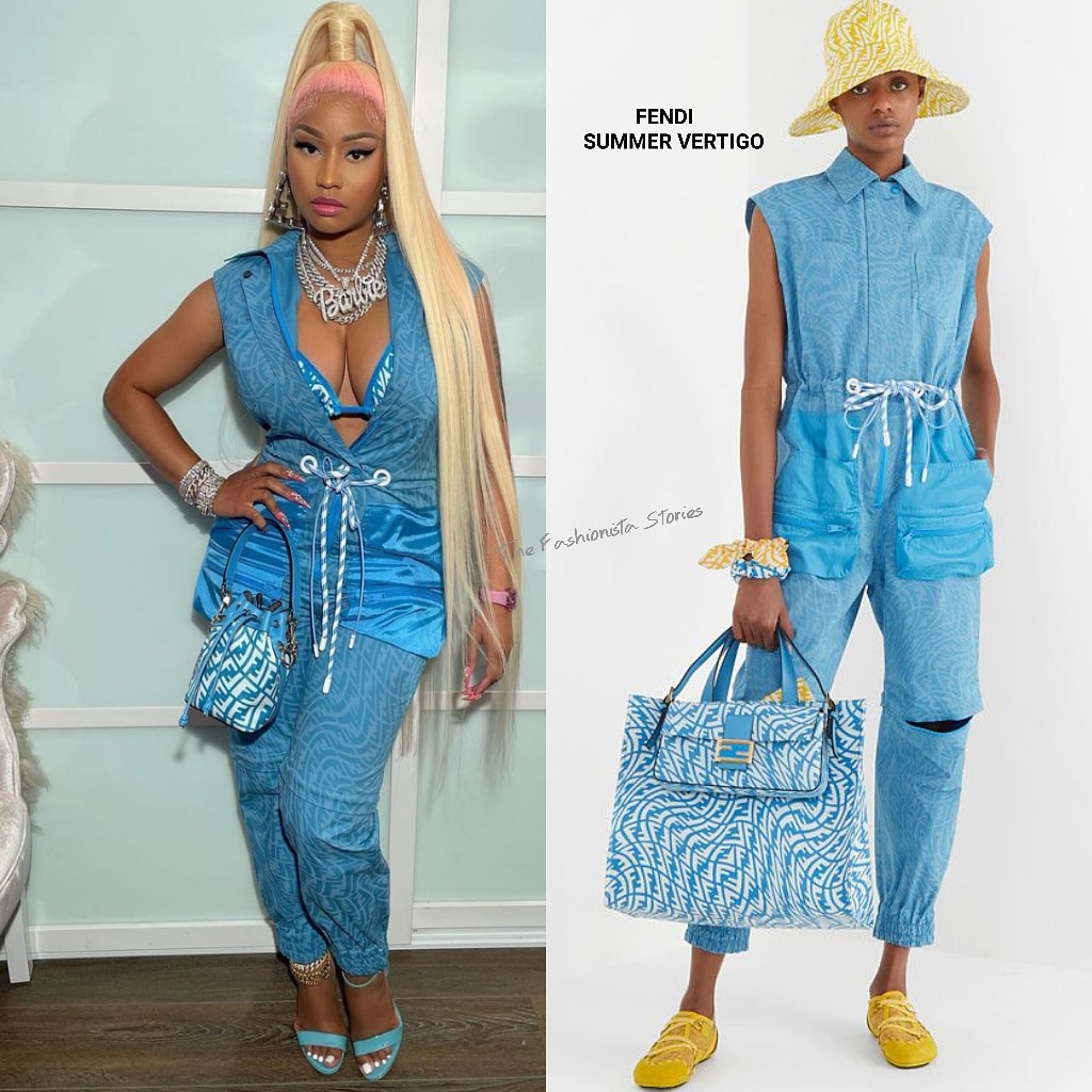 Nicki Minaj Totes Versace Signature Lock Bag - FashionWindows Blog