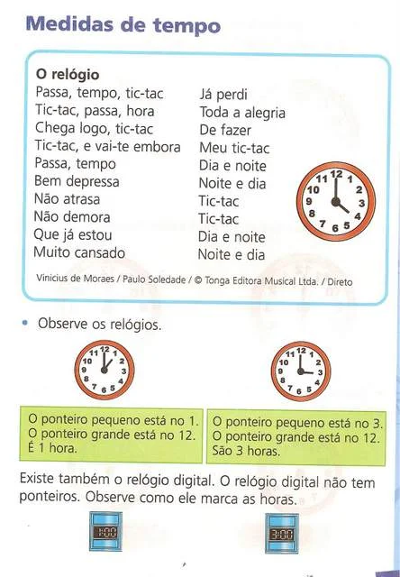 Atividades com Medidas de Tempo