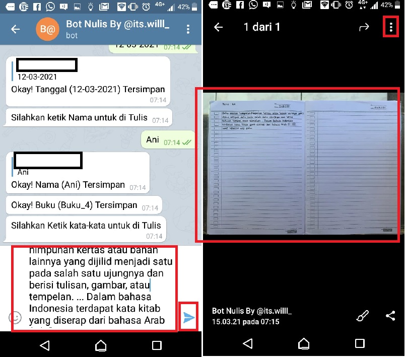 Cara Membuat Tulisan Tangan dengan Bot di Telegram Manyasah Ilmu