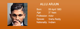 allu arjun date of birth, age, profession, spouse, nationality [latest pic]