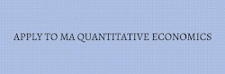 MA Quantitative Economics