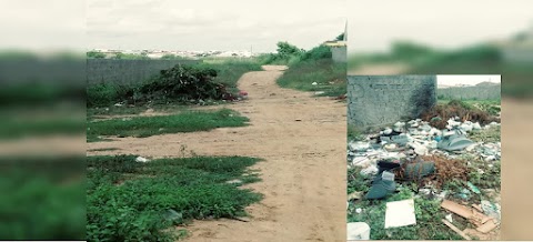 Entulho toma de conta na Rua Nezinho Leandro por trás da Escola CAIC